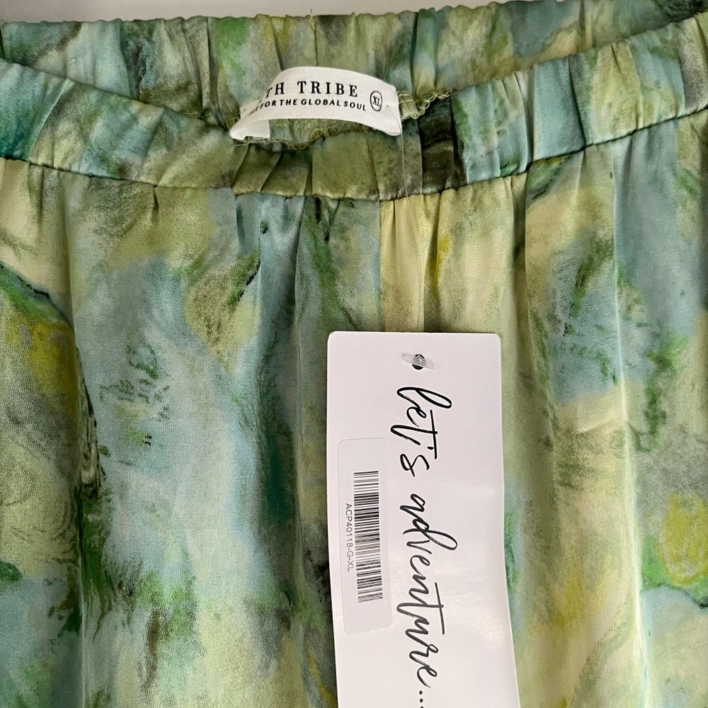 12th Tribe Multicolor Wide Leg Pants - Picture 2 of 5
